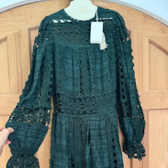 Brand New (w tags, bag + hanger) ULLA JOHNSON "Lata" Handmade Dress - Picture 12 of 16